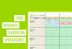 Each of the excel files includes a yearly calendar worksheet followed by 12 monthly calendars on separate worksheets. Download A Free Excel Resource Scheduling Template