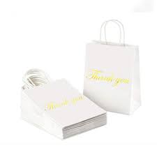 Paper bag gift thank you are available with or without handles and come in a variety of sizes. China White Gift Paper Bags Shopping Bags Shiny Gold Foil Thank You Gifts Bags Wedding Party Bags On Global Sources Gift Bag Shiny Gold Foil Gift Bag Paper Bag