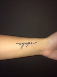 Check spelling or type a new query. Please Click Here For More Information About Wrist Tattoo Wristtattoo Agape Tattoo Word Tattoos Cursive Tattoos