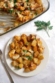 Saute onion in butter in a large saucepan until tender. Cheesy Chicken Potato Bake My Gorgeous Recipes