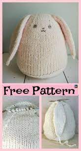 8 Knitted Adorable Bunny Free Patterns Freeknittingpatterns Bunny Amigurumi Toy Rabbit Knitting Pattern Animal Knitting Patterns Knitted Toys Free Patterns