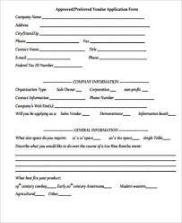 Company details and general information 1. Free 9 Sample Vendor Application Forms In Ms Word Pdf
