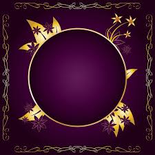 Luxurious dark purple background with golden lines combination. Gold Flower Frame Vector Art Graphics Freevector Com
