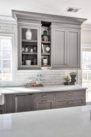 The sauder select storage cabinet in a neutral white finish is ideal for use in a kitchen, home office, garage or basement. Current Kitchen Cabinet Trends Feature Glass Shelving Grey Kitchen Designs Kitchen Cabinets Painted Grey Kitchen Cabinet Trends