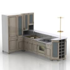 kitchen cabinet furniture free 3d model
