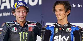 Luca, früherer name von lucca, stadt in italien. Sama Sama Di Motogp Valentino Rossi Luca Marini Pasti Malah Makin Akur Motogp Bola Net
