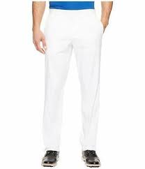 New Nike Golf Men S Pants Flat Front Dri Fit Standard Fit 34x32 White 833194 100 91208532417 Ebay In 2020 Golf Pants Nike Golf Men Mens Pants Casual