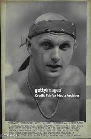 A New Look Australian Swimmer Neil Brooks, who Shaved his hair off... News  Photo
