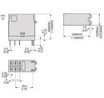 Schneider Electric RXG25B7 Interface plug-in relay, 5 A, 2 CO, clear cover,  24 V AC