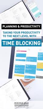Time Blocking How To Get Things That Matter Done Minimal Plan Planificador Gestion Del Tiempo Gestion De Proyectos