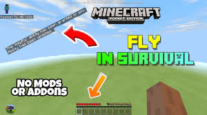 You cease flying automatically when you reach the ground. Mcpe How To Fly In Survival Like Creative No Mods Addons Youtube
