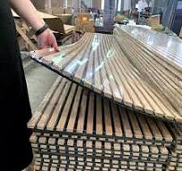 Curved Wood Panels - Modern Acoustic Wall Decor