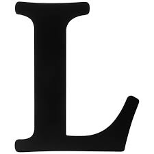 Its name in english is el (pronounced /ˈɛl/), plural els. Black Wood Letter L Hobby Lobby 101462