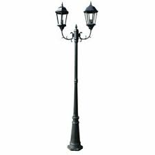 Laterne led kerze antik windlicht shabby garten gartenlaterne lampe landhaus. Vidaxl Gartenlaterne 2 Flammig Gartenleuchte Laterne Garten Kandelaber 230 Cm Ebay