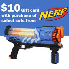 Walmart offers regular shoppers a walmart rewards card, that allows customers to collect 5 points to qualify for a walmart free gift, you might have to spend a certain amount of money or purchase a certain product. Walmart Nerf Deals Free 10 Gift Card