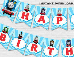 Banner Free Thomas The Train Birthday Printables Thomas The Train Banner Thomas The By Babycollarprintables Thomas The Train Thomas The Train Birthday Party Train Birthday