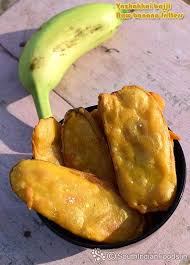 Vazhakkai Bajji Raw Banana Bajji How To Make Step By Step Photos Recipe Raw Banana Recipes Vegetable Recipes