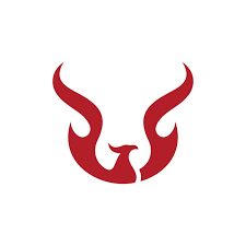 Letter U Phoenix Logo Bird Symbol Hot Yoga Studio Lettering