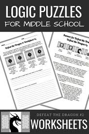 Your Middle School Students Will Love Defeat The Dragon 2 Logic Puzzle Worksheets These Critical Thinking Skills Middle School Curriculum Middle School Math
