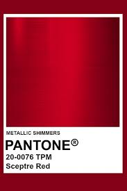 Sceptre Red Metallic Pantone Color Pantone Colour Palettes Red Colour Palette Pantone Red