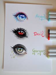 Showing how to draw demon eyes. Easy Anime Demon Eyes Drawings Novocom Top