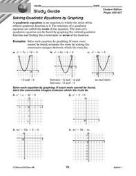 Students will practice solving quadratic equations by factoring and, in the bonus problems, applying their knowledge to area of a rectangle. Solving Quadratic Equations Lesson Plans Worksheets Lesson Planet
