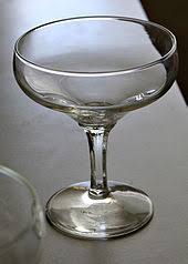 A slim base opens to a widening bowl which then narrows slightly towards the aperture (the shape of a tulip flower). Champagne Glass Wikipedia