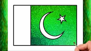 The flag of pakistan is a depiction of a lot of things. How To Draw Pakistan Flag Glitter Color Pakistani Flag Glitter Color Little Channel For Kids Youtube