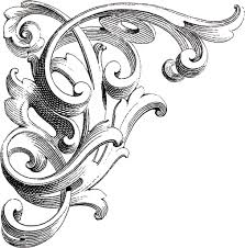 10 Free Corner Designs Ornament Drawing Graphics Fairy Scroll Design