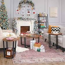 This height is ideal because it gives off the right amount of light when a seated person. Vasagle Ulet76bx Telephone Side Table With Mesh Shelf Tall Narrow Hallway Living Room Metal Easy Assembly Space Saving Industrial Rustic Brown And Black Walmart Com Walmart Com
