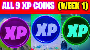 All gold, purple, green, and blue xp coin locations. All Xp Coins Locations In Fortnite Season 4 Chapter 2 Week 1 Youtube