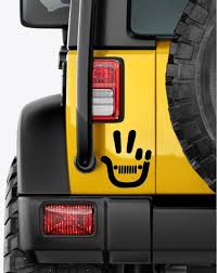 Jeep Peace Sign Decal Jeep Car Sticker Jeep Wave Decal Jeep Lover Decal Jeep Peace Girly Jeep Decal Jeep Sticker Wrangler Decal