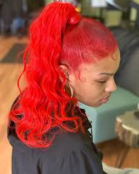 Fashion girl in black shirt and sunglasses on pink background. 15 Adorable Ponytail Hairstyles For Black Girls 2021 Trends