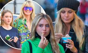 Bleary eyed heidi klum mail online daily mail supermodels boyfriend london legs how to wear. Heidi Klum Says Her Mini Me Daughter Leni 16 Is Interested In Modeling Daily Mail Online
