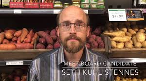 Meet 2019 Board Candidate Seth Kuhl-Stennes. Read about this year’s board  of directors candidates, Seedlings applicants and proposed bylaws update at  https://www.eastsidefood.coop/election