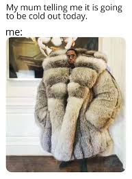 Its To Cold Out Today Were Something To Protect You From The Cold Meme Ahseeit