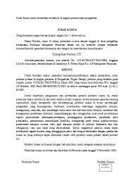 Saya yang bertanda tangan di. Contoh Surat Kuasa Insidentil Dan Surat