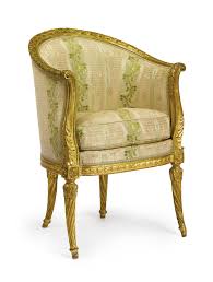 A Louis Xvi Carved Giltwood Bergere En Gondole Br Last Quarter 18th Century Lot Sotheby S Chairs Armchairs Chair Gilded Furniture