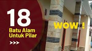 Mungkin cukup sekian ide yang sanggup kami berikan untuk menginspirasi anda dalam memilih model tiang. 18 Macam Desain Pilar Dengan Batu Alam Youtube