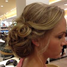 Bridesmaid hair-Cute for shorter hair, without the long strand hanging down.