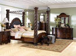 Includes headboard, footboard, posts, canopy and rails. North Shore Canopy Bed Set Ashley North Shore Furniture Bedroom