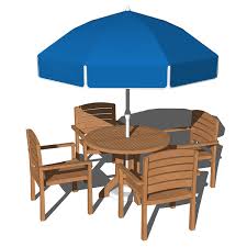 Dining table with chairs and serving for 6 people. Pool Dining Set 3d Model Formfonts 3d Models Textures