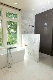 And since they come in a variety of styles modern freestanding tub with a view. Bath Tub As Well Calacatta Marble Alongside Freestanding Tub Next To Glass Tile Beside Happy D Inc Half Wall Shower Luxury Bathroom Vanity Redo Bathroom Vanity