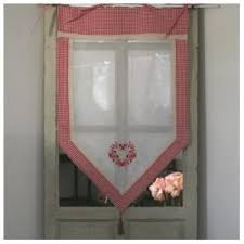 Brise Bise Rideau Cuisine Campagne Vichy Rouge Ambiance Deco Chic Deco Campagne Rideaux Cuisine Decoration Bistrot