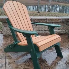 Folding Fan Back Amish All Weather Poly Adirondack Chair Amish Made Poly Adirondack Chair Outdoor Furniture Rustic Furniture