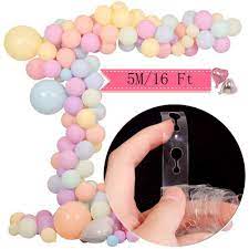 A balloon decorating strip, also called balloon arch tape or balloon garland strip, is a clear plastic strip, about 0.4 to 0.6 wide (1 cm to 1.5 cm), with evenly spaced out holes. D185 5 Meter 16 5ft Balloon Arch Strip Tape Connector Chain Diy Balloon Garland Arch Wedding Shopee Philippines