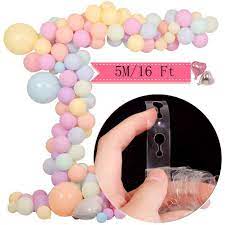 The balloon arch strip or balloon garland tape is a flexible, transparent, reusable strip of plastic with holes at consistent distances apart. D185 5 Meter 16 5ft Balloon Arch Strip Tape Connector Chain Diy Balloon Garland Arch Wedding Shopee Philippines