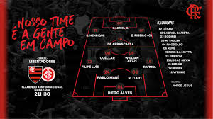 Saiu Com Gabigol E Arrascaeta Titulares Flamengo Divulga Escalacao Para Jogo Contra O Internacional Flamengo Coluna Do Fla