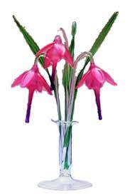 2d 13h click & collect. Handmade Glass Flowers Hand Crafted Glass Art Glassblobbery