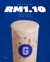 11.11 Celebration Starts TOMORROW! Buy 1, Second Cup RM1.10! Availability: All Gigi Coffee outlets and Gigi Coffee App T&Cs apply
